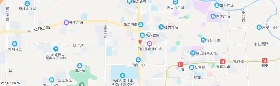佛山轻工路口_公交站地图_佛山公交_妙搜公交查询2025