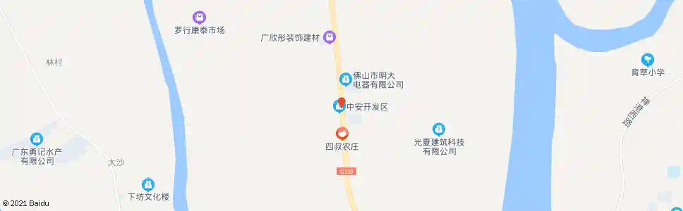 佛山中安路口_公交站地图_佛山公交_妙搜公交查询2025