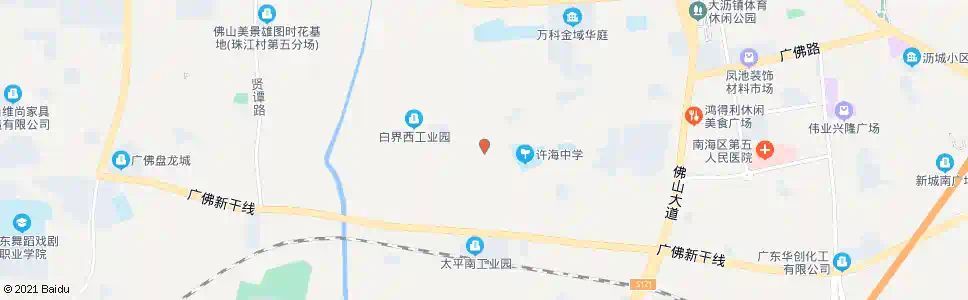 佛山太平西村北_公交站地图_佛山公交_妙搜公交查询2025