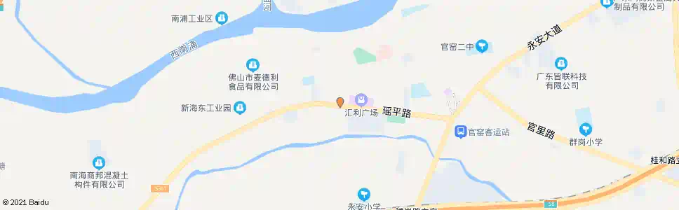 佛山瑶平西路_公交站地图_佛山公交_妙搜公交查询2025