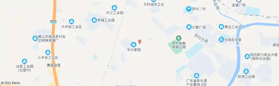 佛山南星村_公交站地图_佛山公交_妙搜公交查询2025