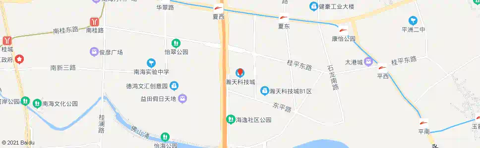 佛山瀚天电子科技城_公交站地图_佛山公交_妙搜公交查询2025