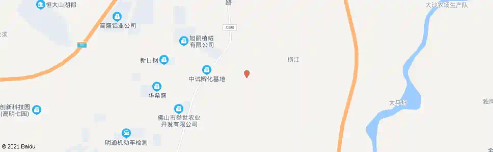 佛山大云村_公交站地图_佛山公交_妙搜公交查询2025