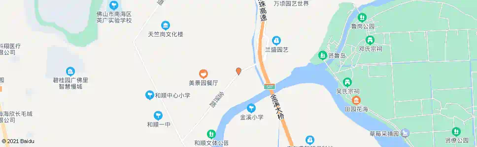 佛山金蔡村_公交站地图_佛山公交_妙搜公交查询2025