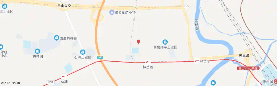 佛山林岳幼儿园_公交站地图_佛山公交_妙搜公交查询2025