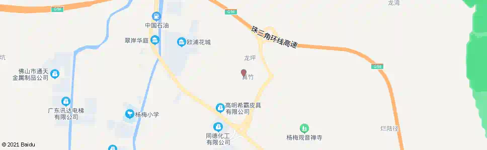 佛山真竹_公交站地图_佛山公交_妙搜公交查询2025