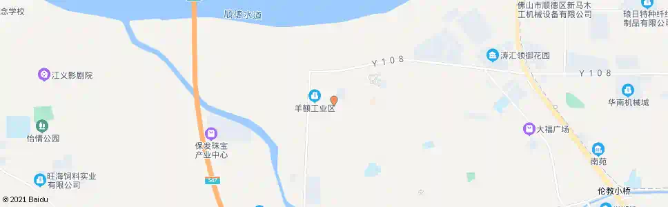 佛山羊额工业区_公交站地图_佛山公交_妙搜公交查询2025