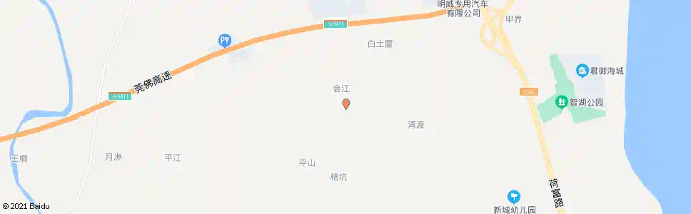 佛山会江村_公交站地图_佛山公交_妙搜公交查询2025