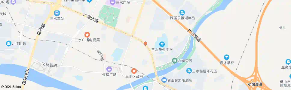 佛山海洲东岸路口_公交站地图_佛山公交_妙搜公交查询2025
