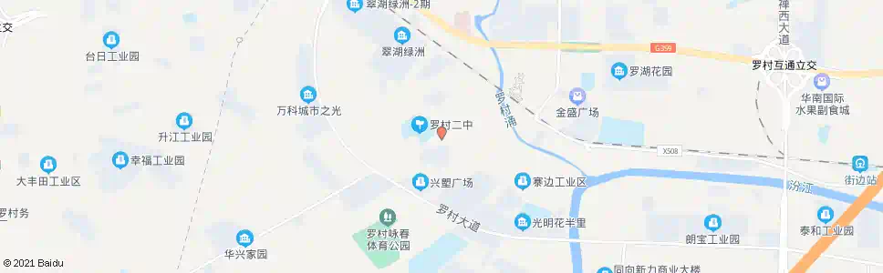 佛山区二中_公交站地图_佛山公交_妙搜公交查询2025