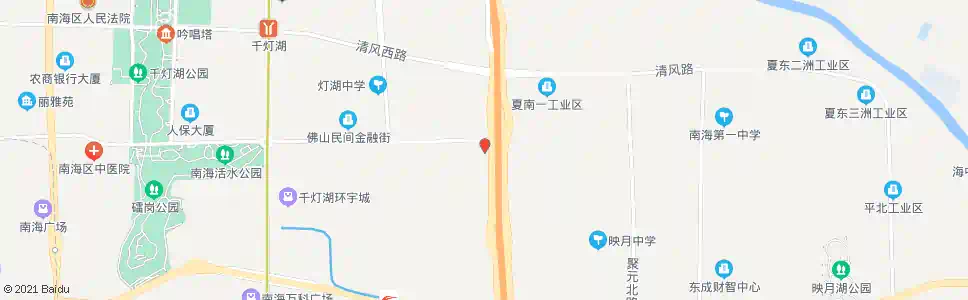 佛山夏教市场_公交站地图_佛山公交_妙搜公交查询2025