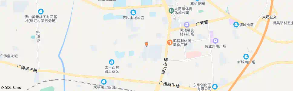 佛山太平大道东_公交站地图_佛山公交_妙搜公交查询2025