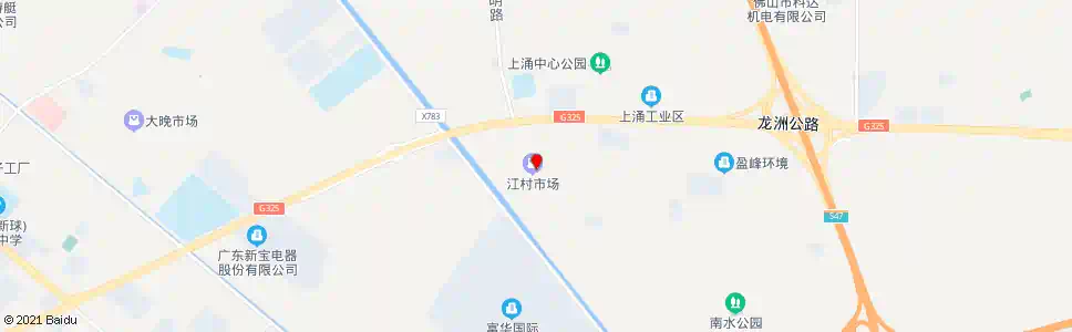 佛山江村市场_公交站地图_佛山公交_妙搜公交查询2025