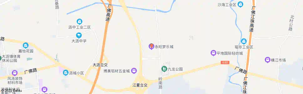 佛山永旺购物中心西门_公交站地图_佛山公交_妙搜公交查询2025