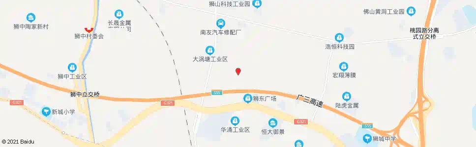 佛山大涡塘市场_公交站地图_佛山公交_妙搜公交查询2025