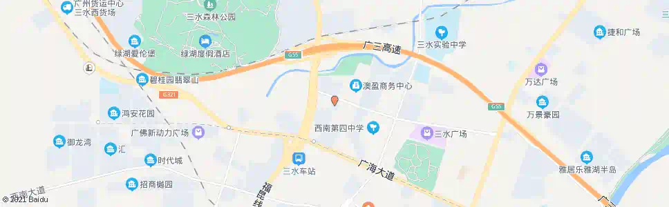 佛山三水交警大队_公交站地图_佛山公交_妙搜公交查询2025