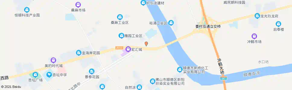 佛山新涌路口_公交站地图_佛山公交_妙搜公交查询2025