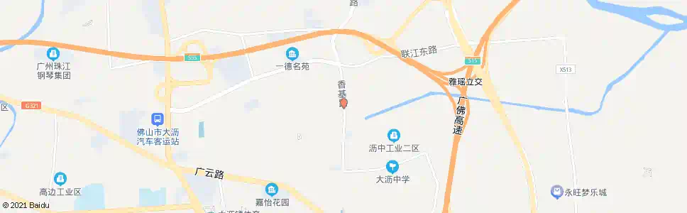 佛山南湾大道口_公交站地图_佛山公交_妙搜公交查询2025