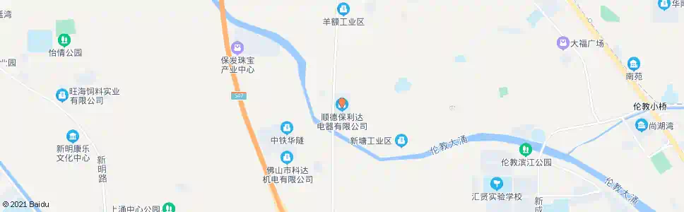 佛山保利达电器厂_公交站地图_佛山公交_妙搜公交查询2025