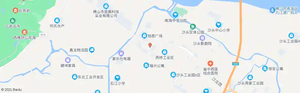佛山沙头交警中队_公交站地图_佛山公交_妙搜公交查询2025