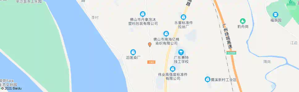 佛山海舟开发区_公交站地图_佛山公交_妙搜公交查询2025