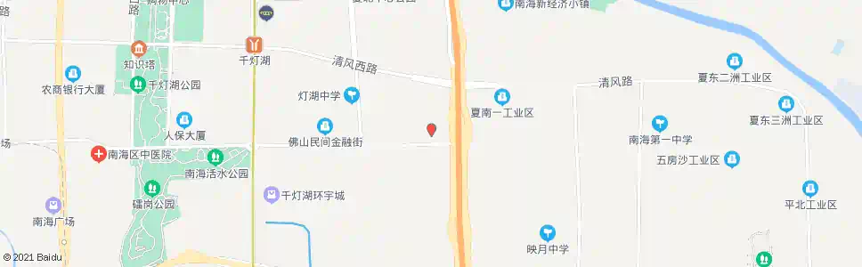 佛山夏西大道_公交站地图_佛山公交_妙搜公交查询2025