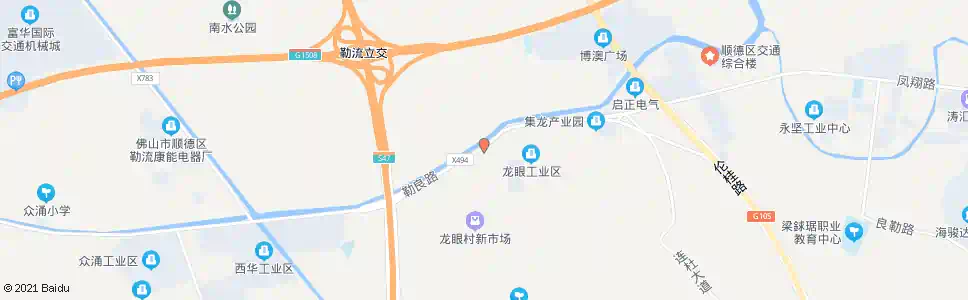 佛山龙眼路口_公交站地图_佛山公交_妙搜公交查询2025
