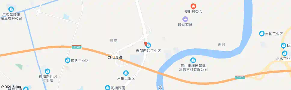佛山麦朗工业区_公交站地图_佛山公交_妙搜公交查询2025