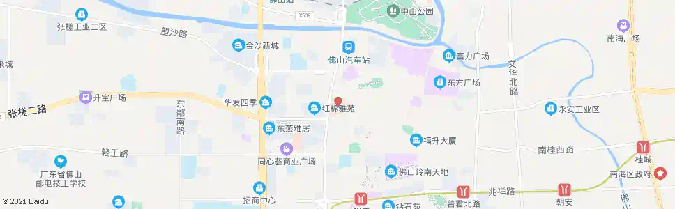 佛山市中医院_公交站地图_佛山公交_妙搜公交查询2025