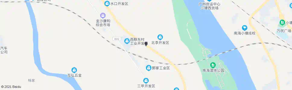 佛山北李村_公交站地图_佛山公交_妙搜公交查询2025