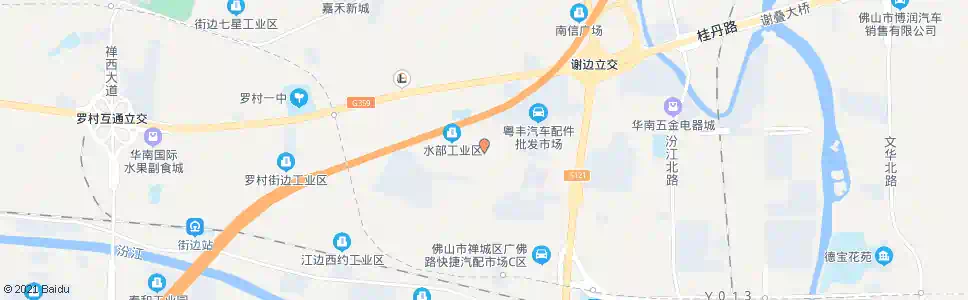 佛山水南工业区_公交站地图_佛山公交_妙搜公交查询2025