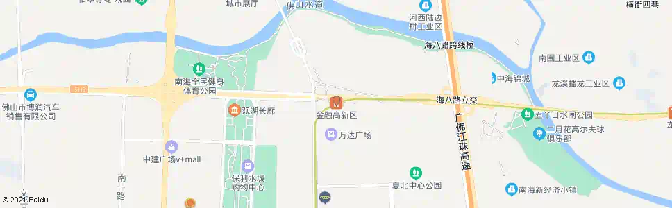 佛山地铁金融高新区_公交站地图_佛山公交_妙搜公交查询2025