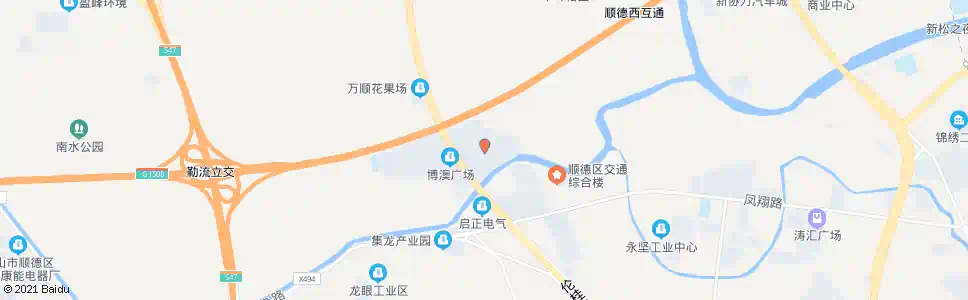 佛山博澳城路口_公交站地图_佛山公交_妙搜公交查询2025