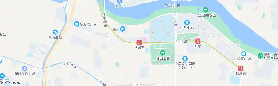 佛山世纪莲北_公交站地图_佛山公交_妙搜公交查询2025