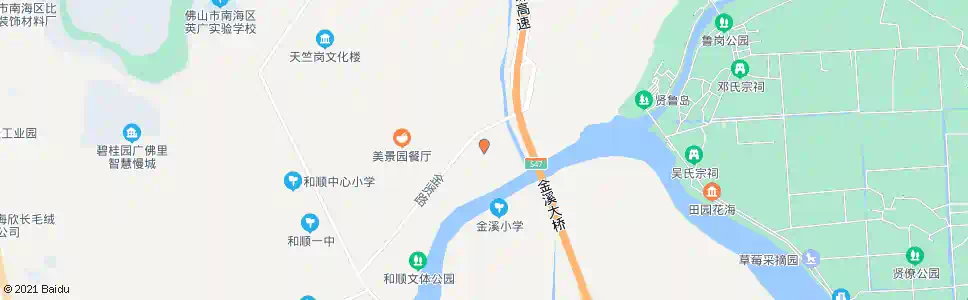 佛山金利村委会_公交站地图_佛山公交_妙搜公交查询2025