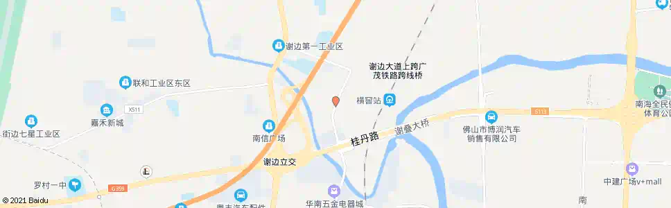 佛山横滘村_公交站地图_佛山公交_妙搜公交查询2025