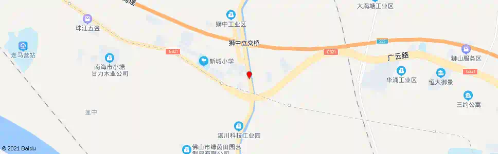 佛山新城工业区_公交站地图_佛山公交_妙搜公交查询2025