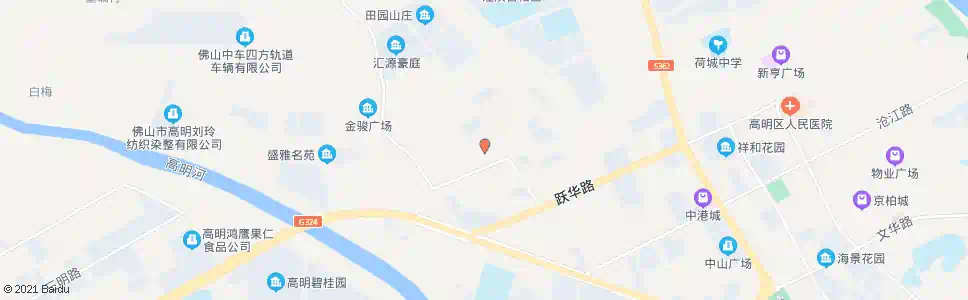 佛山荷城街道办_公交站地图_佛山公交_妙搜公交查询2025