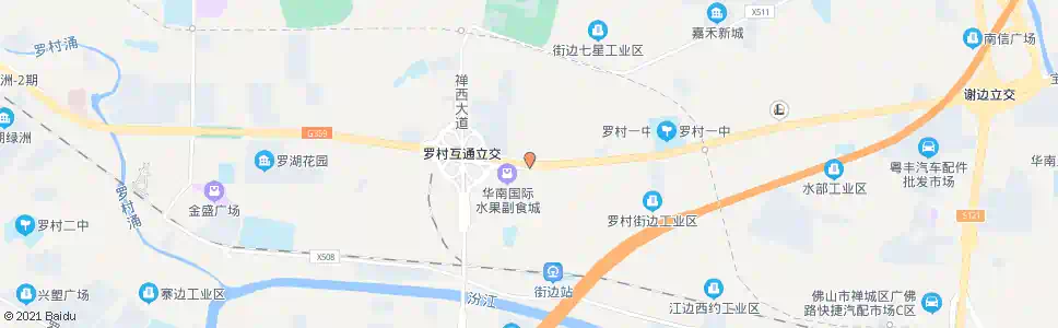 佛山沙堤路口_公交站地图_佛山公交_妙搜公交查询2025