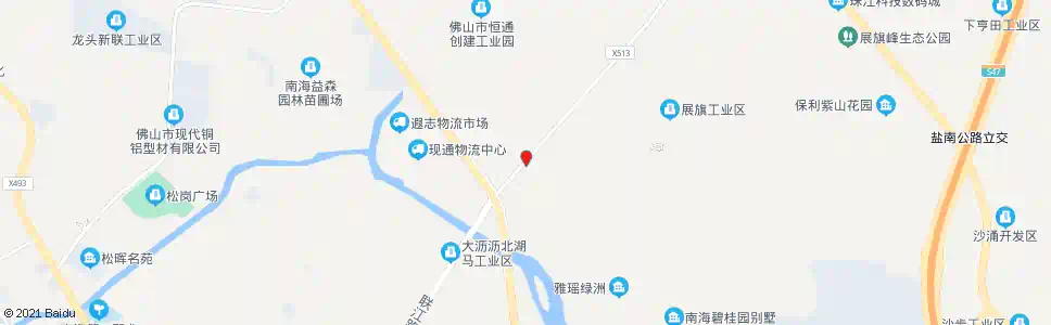佛山大冲市场_公交站地图_佛山公交_妙搜公交查询2025