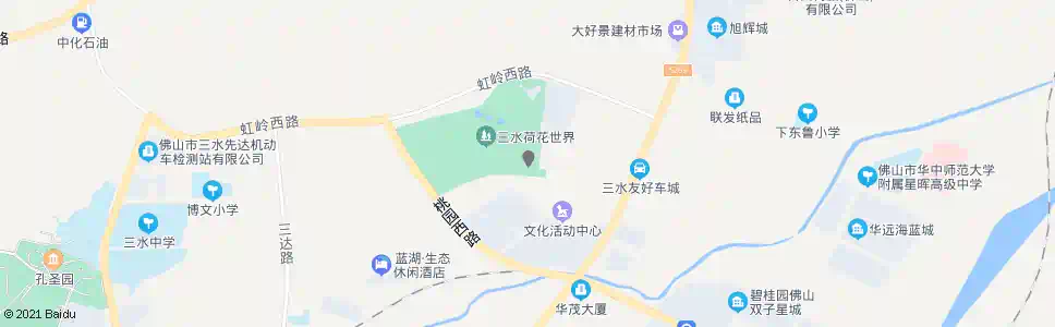 佛山荷花世界总站_公交站地图_佛山公交_妙搜公交查询2025