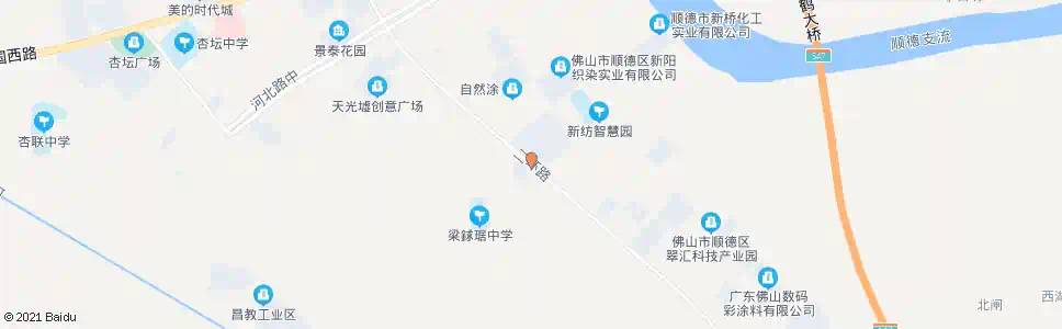 佛山杏坛工业园员工村_公交站地图_佛山公交_妙搜公交查询2025