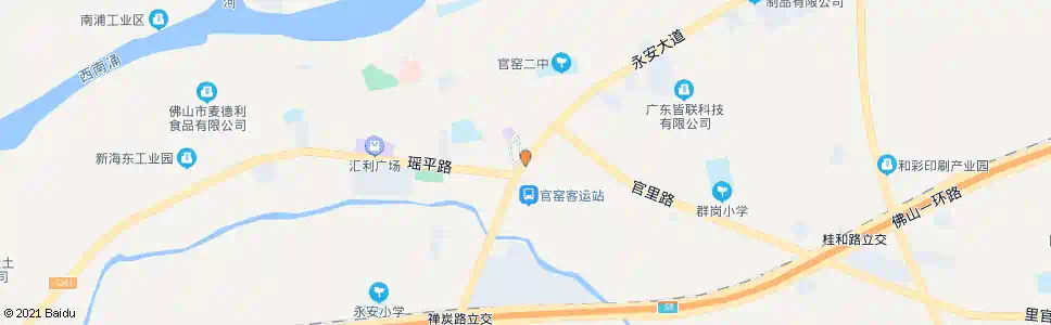 佛山草暖公园_公交站地图_佛山公交_妙搜公交查询2025