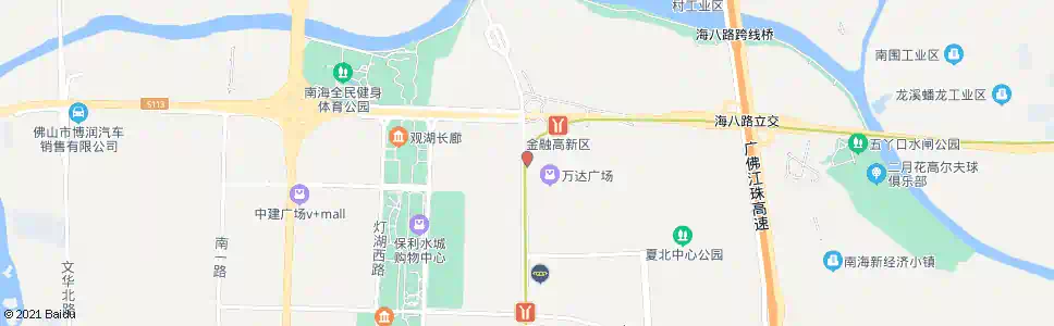 佛山万达广场_公交站地图_佛山公交_妙搜公交查询2025