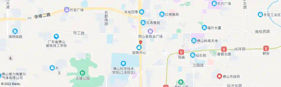 佛山旅游大厦_公交站地图_佛山公交_妙搜公交查询2025