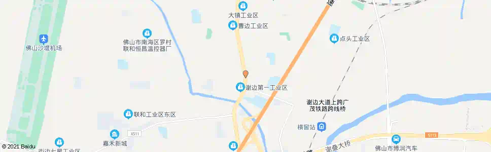 佛山谢边_公交站地图_佛山公交_妙搜公交查询2025