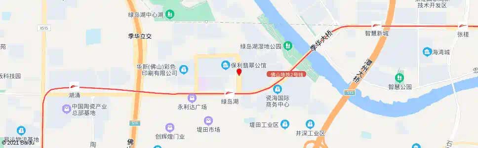 佛山绿岛湖行政服务大厅站a_公交站地图_佛山公交_妙搜公交查询2025