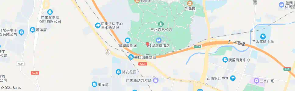 佛山绿湖温泉度假酒店_公交站地图_佛山公交_妙搜公交查询2025
