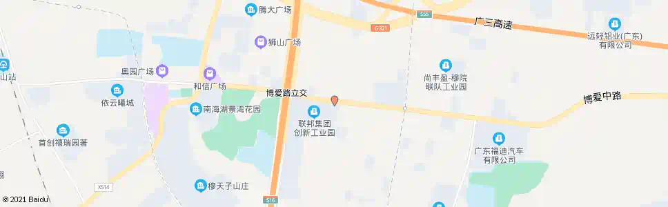 佛山联邦工业城_公交站地图_佛山公交_妙搜公交查询2025