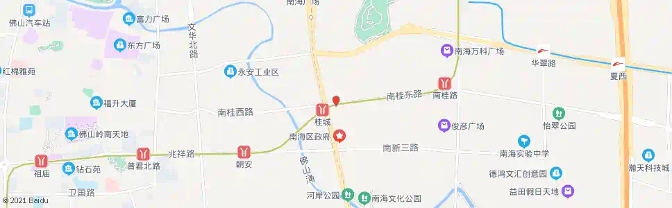 佛山南海公安局_公交站地图_佛山公交_妙搜公交查询2025